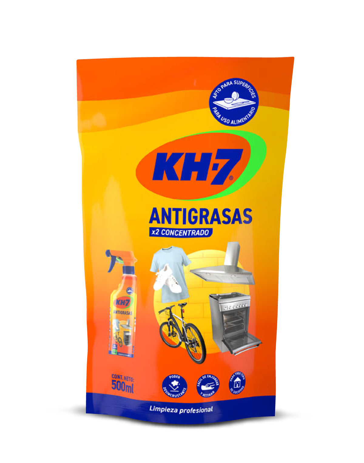 KH-7 Antigrasa Recarga 500 cc - Puntolimpieza